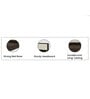 Baleno King Size Bed In Brown & White Finish