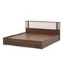 Baleno King Size Bed In Sheesham Wood Finish With Hydraulic Storage