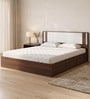 Baleno King Size Bed In Sheesham Wood Finish With Hydraulic Storage