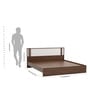 Baleno King Size Bed In Sheesham Wood Finish Without Storage