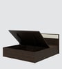 Baleno Queen Size Bed in Brown and White Finish with Hydraulic Storage