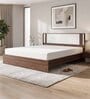 Baleno Queen Size Bed In Sheesham Wood Finish Without Storage