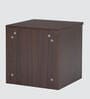 Baleno Bedside Table in Brown and  White Finish