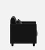 Baley Fabric 1 Seater Sofa In Lama Black Colour