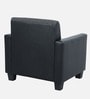 Baley Fabric 1 Seater Sofa In Lama Black Colour