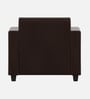 Baley Leatherette 1 Seater Sofa in Dark Brown Colour