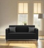 By Mintwud from Pepperfry Baley Leatherette 3 Seater Sofa in Dark Black Colour