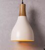 Baley White Metal Hanging Light
