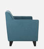 Bali Fabric 1 Seater Sofa in Blue Colour