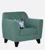 Bali Fabric 1 Seater Sofa In Imperal Green Colour