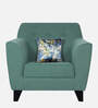 Bali Fabric 1 Seater Sofa In Imperal Green Colour