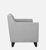 Bali Velvet 1 Seater Sofa in Grey Colour