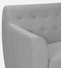 Bali Velvet 1 Seater Sofa in Grey Colour