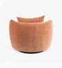 Balish Barrel Revolving Chair In Walnut Finish