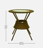 Ballarat Wicker Table And Chair Set ( With 4 Chairs ) In Brown Finish