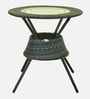 Ballarat Wicker Table And Chair Set ( With 4 Chairs ) In Grey Finish