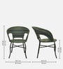 Ballarat Wicker Table And Chair Set ( With 4 Chairs ) In Grey Finish