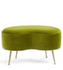 Ballared Seating Stool In Dark Apple Green Colour Colour
