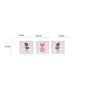 Ballerina Pink Canvas Set Of 3 Wall Art