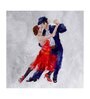Ballroom Dance With Lovely Couple Canvas Art Print
