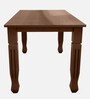 Bally Solid Wood 6 Seater Dining Set in RT Medium Brown Finish