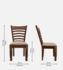 Bally Solid Wood 6 Seater Dining Set in RT Medium Brown Finish