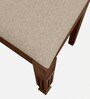 Bally Solid Wood 6 Seater Dining Set in RT Medium Brown Finish