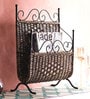 Solid Wood In Brown Colour Magazine Rack