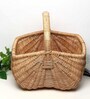 Bamboo Basket for Storage | Bamboo Tray, Bamboo Basket Bathroom | Bamboo Storage Baskets for Wardrobe With Top Handle (Large (37 x 20 x 20 CM))