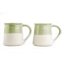 Bamboo Bliss Coffee Mug Set of 2 (320ML Each) Microwave Safe Coffee Mugs
