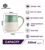 Bamboo Bliss Coffee Mug Set of 2 (320ML Each) Microwave Safe Coffee Mugs