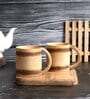 Beige Bamboo Handmade (Set of 4) Coffee Mug