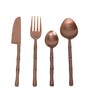 Bamboo Elegance Gold   Stainless Steel (Set of 16) Cutlery  Set