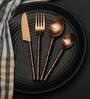 Bamboo Elegance Gold   Stainless Steel (Set of 16) Cutlery  Set