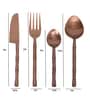 Bamboo Elegance Gold   Stainless Steel (Set of 16) Cutlery  Set