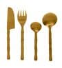 Bamboo Elegance Gold (Set of 4) Cutlery Set