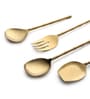 Bamboo Elegance Gold Serving Set