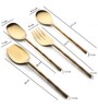 Bamboo Elegance Gold Serving Set