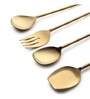Bamboo Elegance Gold Serving Set