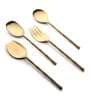 Bamboo Elegance Gold Serving Set