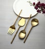 Bamboo Elegance Gold Serving Set