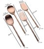 Bamboo Elegance Rose Gold Serving Set Bamboo Elegance Rose Gold Serving Set
