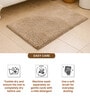Bamboo Fiber Anti Skid Bathroom Door Mat and Bath Mat for Wet Area Protection