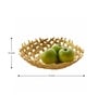 Gold Bamboo Fruit Basket
