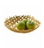 Gold Bamboo Fruit Basket