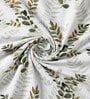 Bamboo Green Metro 186 TC Cotton King Bedsheet With 2 Pillow Covers