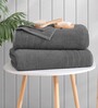 Grey Cotton 400 GSM Bath Towels Set of 2