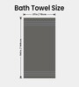 Grey Cotton 400 GSM Bath Towels Set of 2