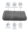 Grey Cotton 400 GSM Bath Towel