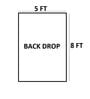 Bamboo Leaf Backdrop Cloth Curtain for Ganpati Decoration